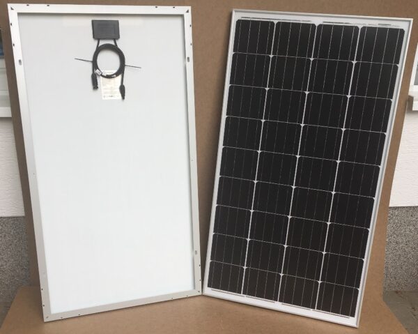 Pannello solare fotovoltaico 130 W 12 V monocristallino 4 busbar