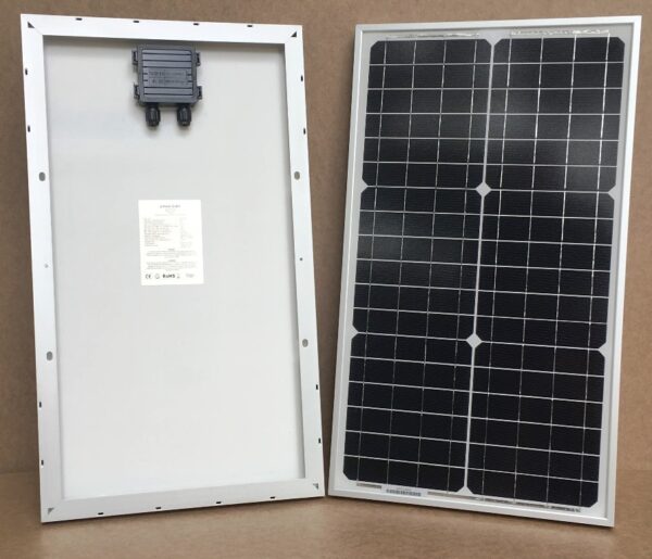 Pannello solare fotovoltaico 30 W 12 V monocristallino 4 busbar