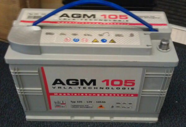 Batteria accumulatore AGM - VRLA 105 A 12 V