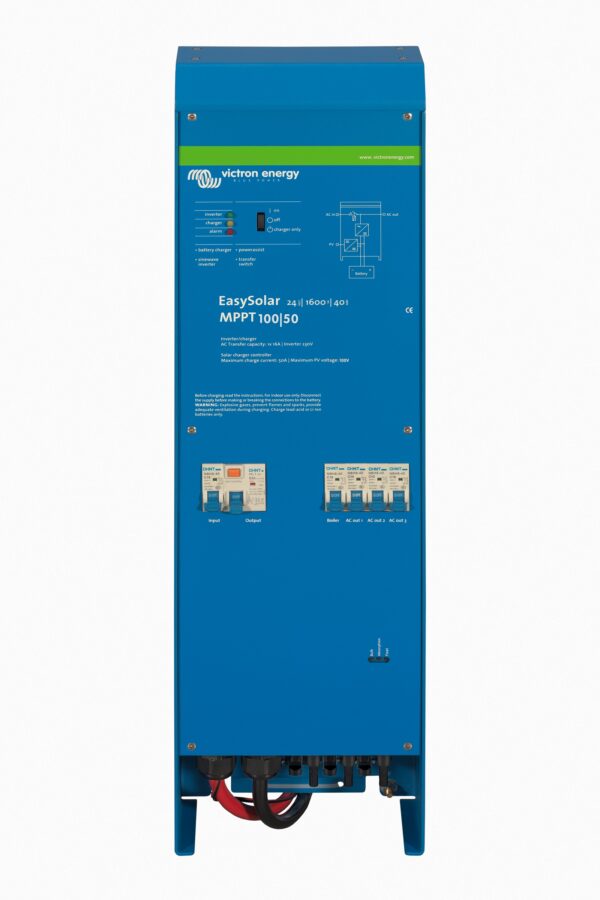 Inverter Victron Energy EasySolar 12/1600/70-16 MPPT 100/50 Caricabatterie switch rete sinusoidale pura