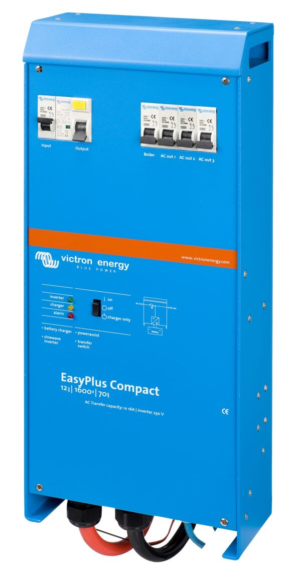 Inverter Victron Energy EasyPlus Compact 12/1600/70-16 Caricabatterie switch rete sinusoidale pura - immagine 3