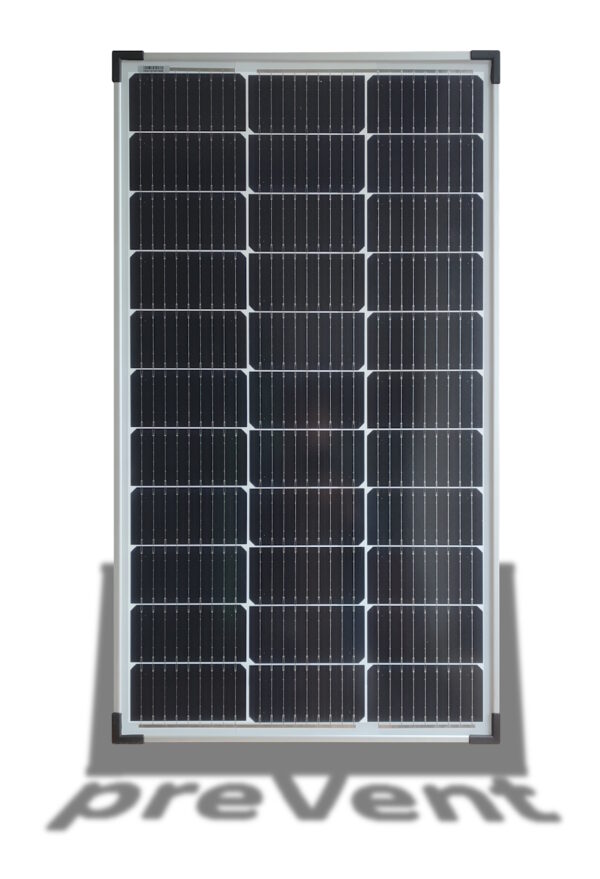 modulo solare preVent 100 W monocristallino 12V - 33 celle - 9 busbar