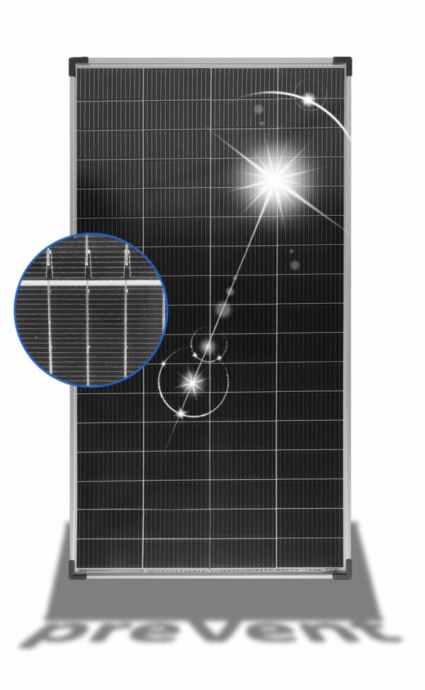 Modulo solare 0% monocristallino 150 W - 12V/24V - 68 celle - 14 busbar