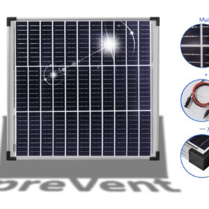 MODULO SOLARE 50W mono pannello solare 12V camper 50Watt tecnologia multi-busbar