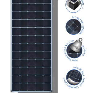 Modulo solare Pannello solare Sunpower 220 Wp - per l'immissione in rete - centrale elettrica da balcone